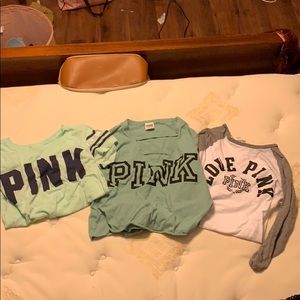 3 PINK shirts 20$ each or 50$ for all three